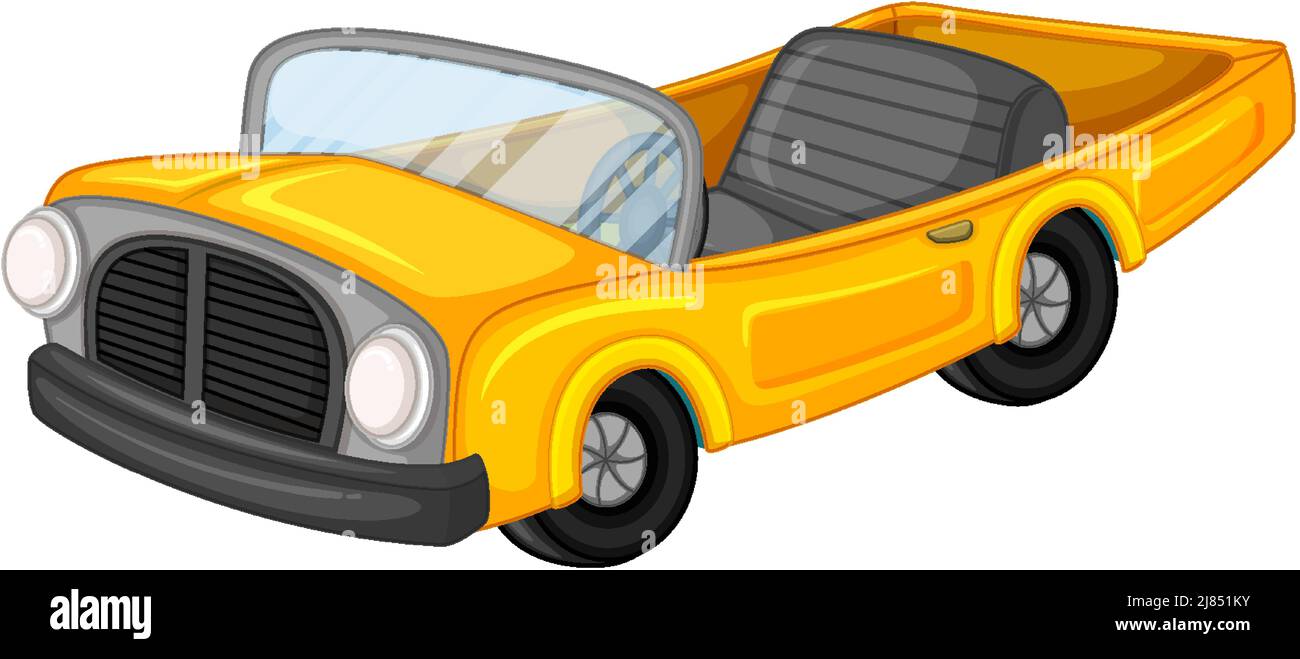 Yellow classic car clipart hi-res stock photography and images - Alamy