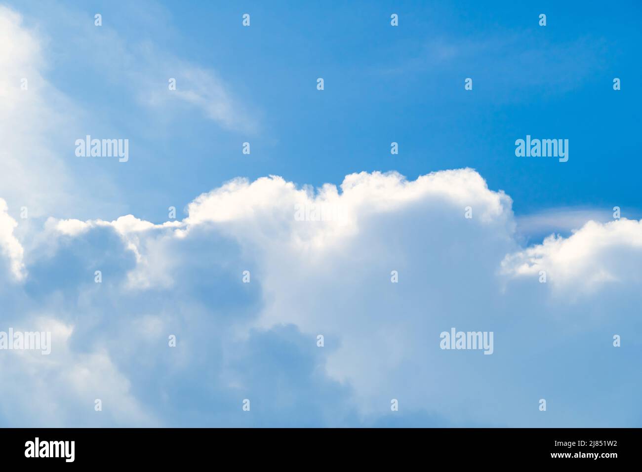Blue sky white clouds and Beautiful puffy fluffy cumulus cloud ...