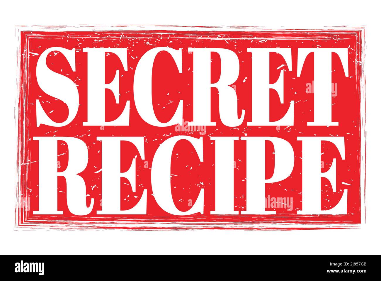 Secret Recipe Signing Secret recipe stamp hi-res stock photography and images - Alamy