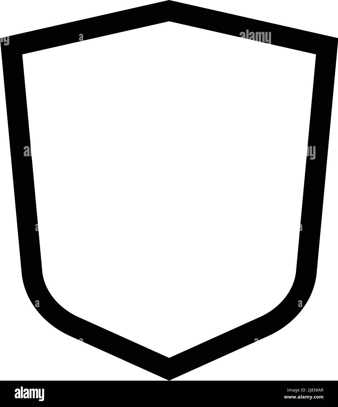 Simple shield icon. Editable vector Stock Vector Image & Art Alamy