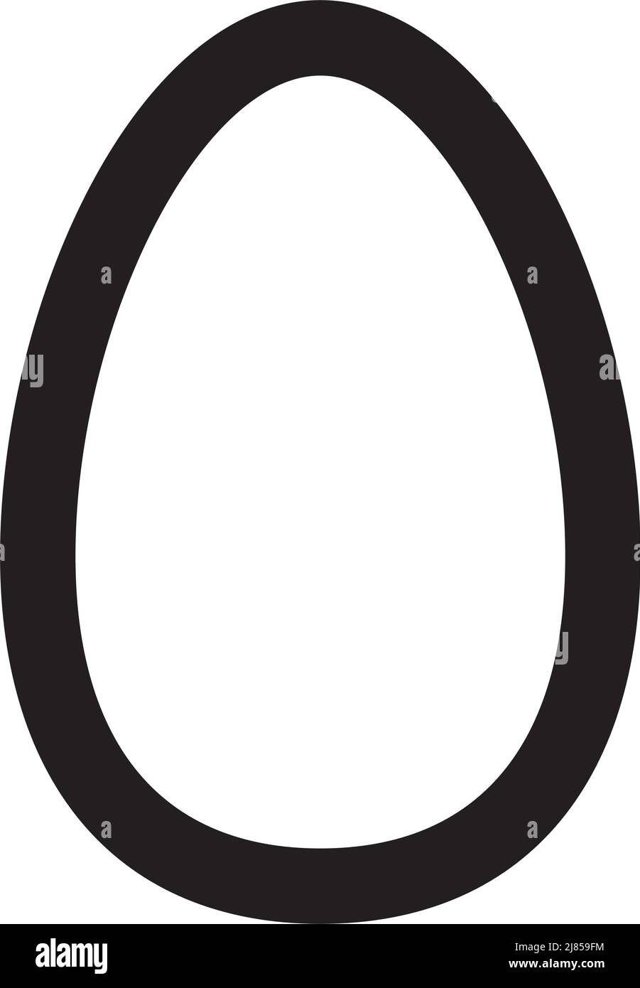 Oval symbol shape vector icon for creative graphic design ui element in ...