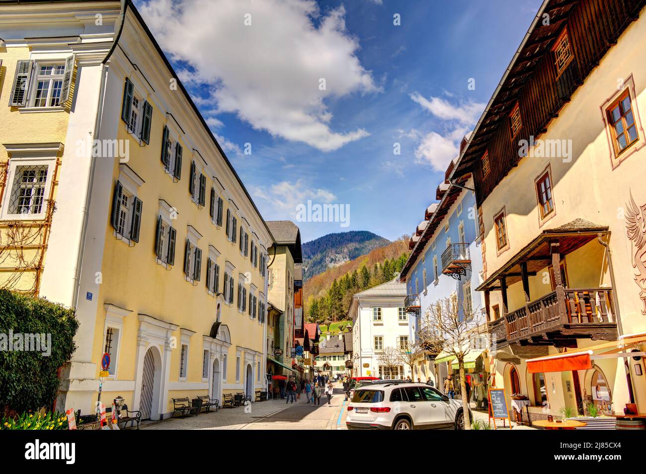 St Wolfgang, Austria, HDR Image Stock Photo