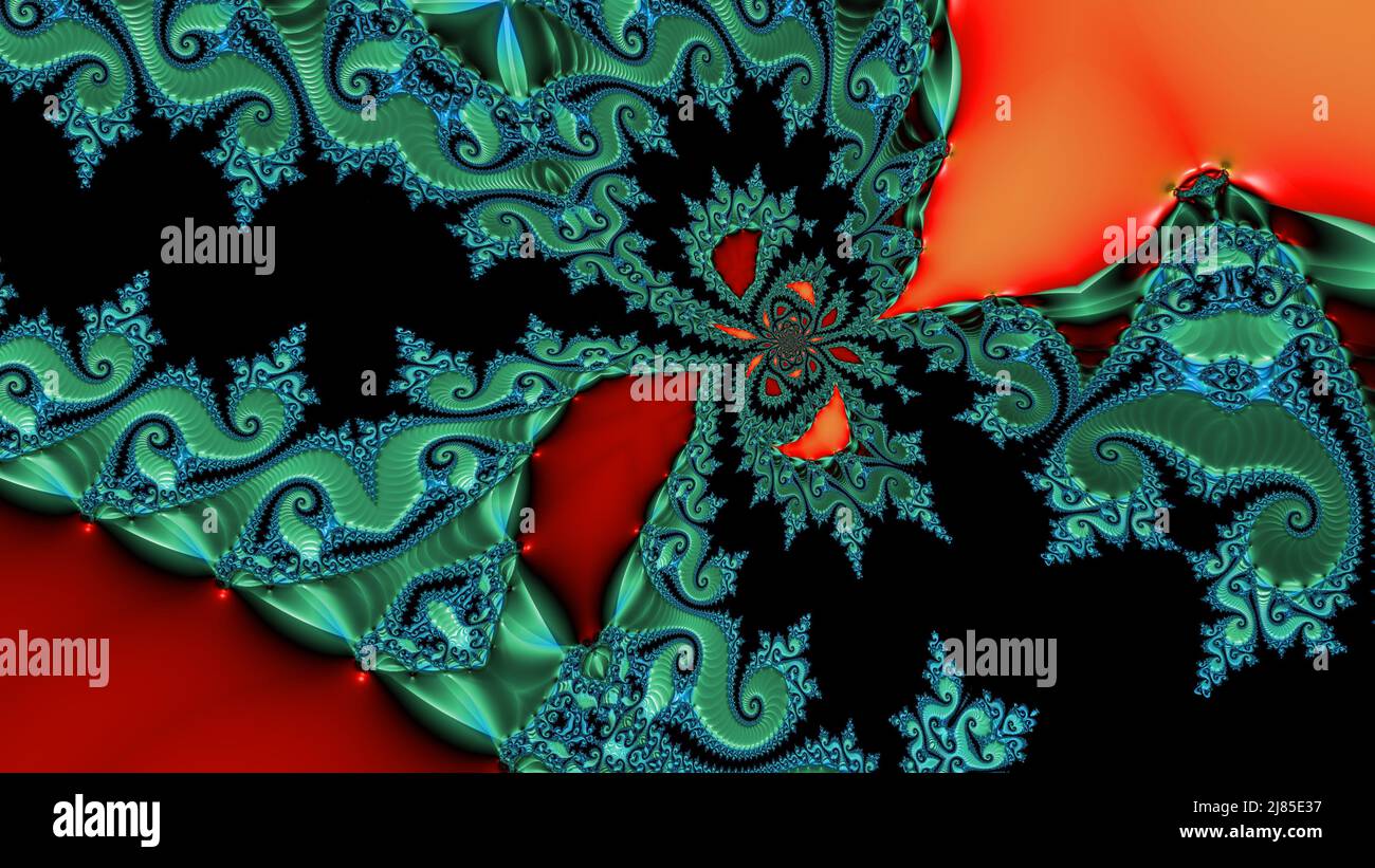 Abstract Computer generated Fractal design. A fractal is a never-ending ...