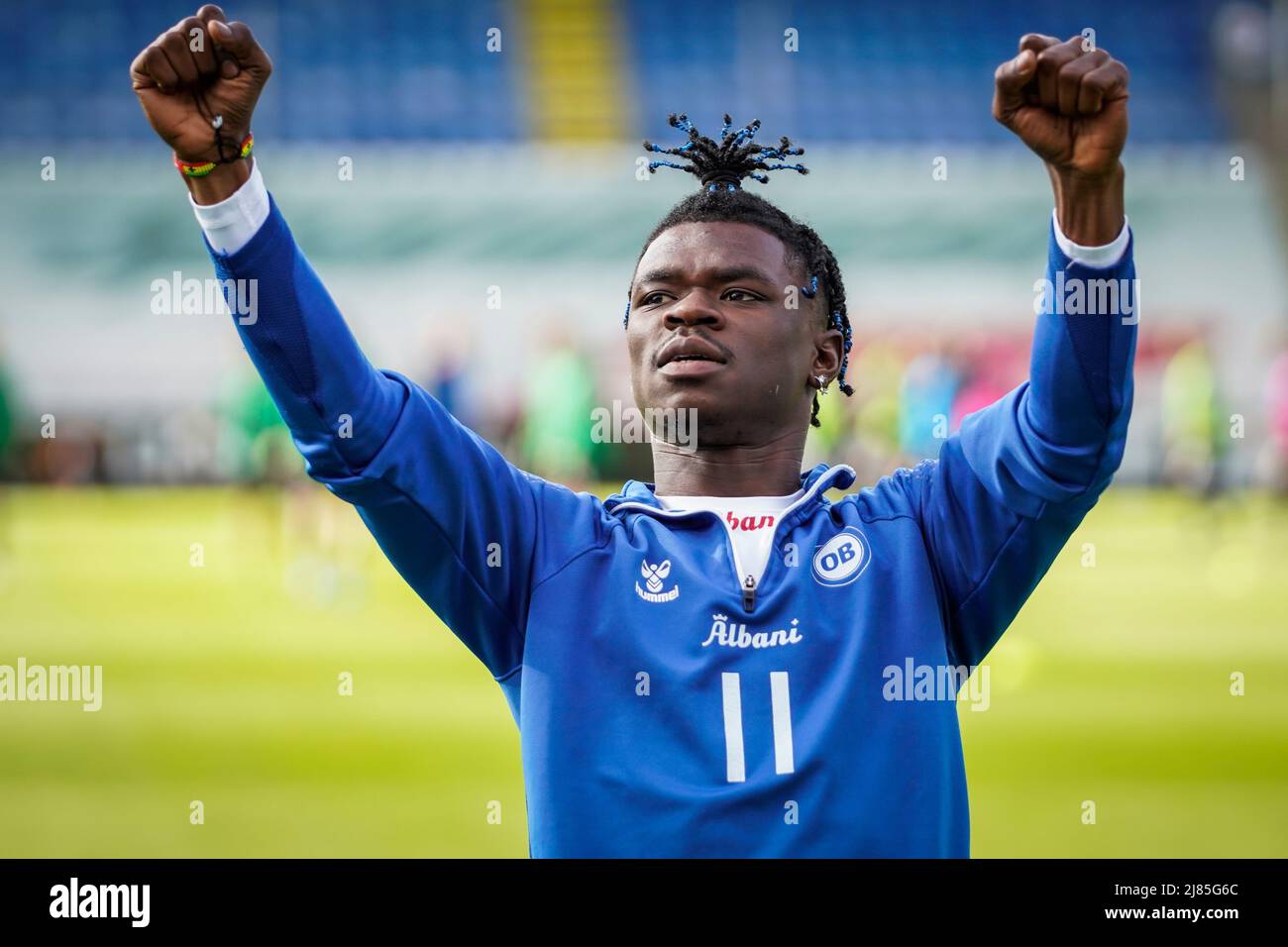 Odense, Denmark. 12th May, 2022. Emmanuel Sabbi (11) of OB seen before