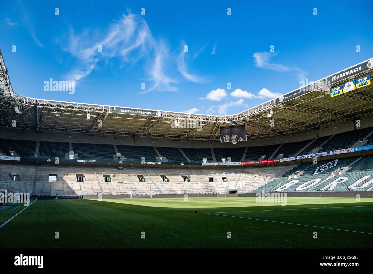 MONCHENGLADBACH, GERMANY - MAY 11 2022: Football arena Borussia-Park