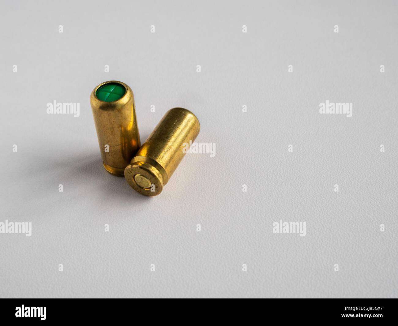 blank cartridges on white background Stock Photo Alamy