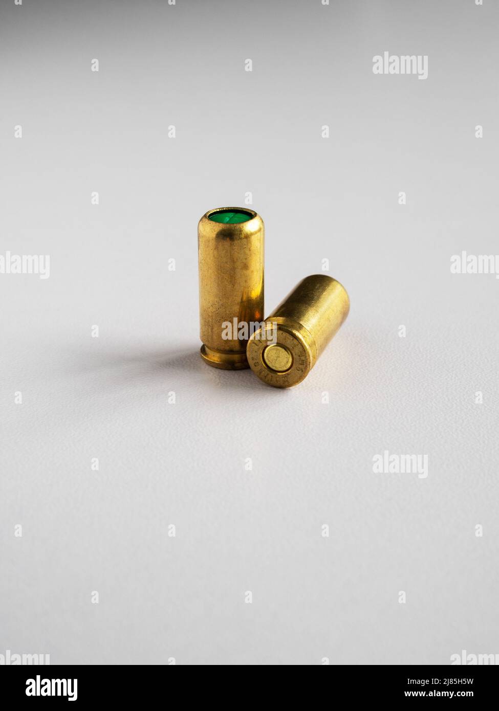 blank cartridges on white background Stock Photo Alamy