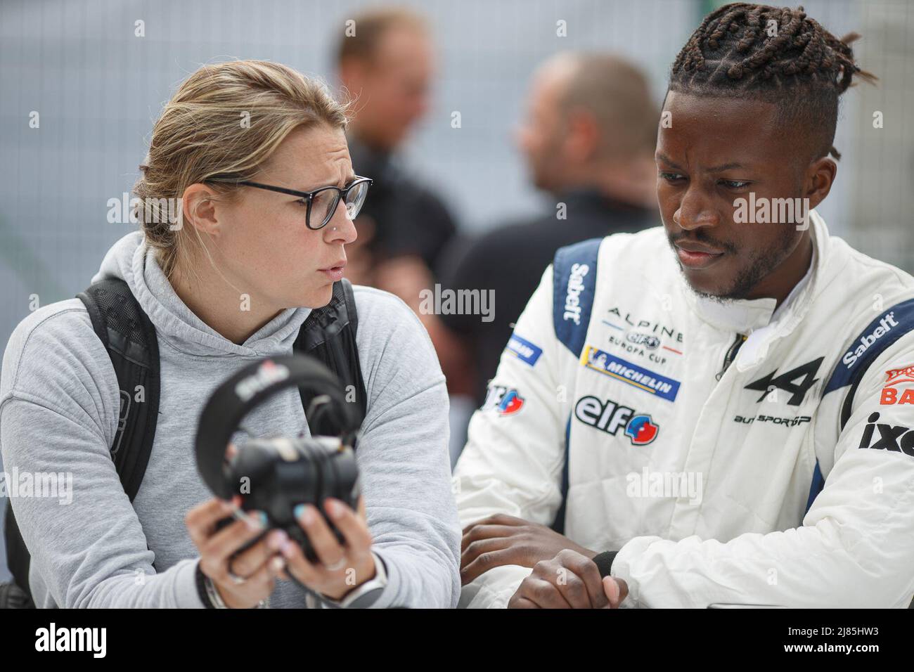 Magny-Cours, France . 13th May, 2022. DIOP Abdoulaye (fra), Autosport GP, Alpine A110 CUP, portrait during the 2nd round of the Alpine Europa Cup 2022, from May 13 to 15 on the Circuit de Nevers Magny-Cours in Magny-Cours, France - Photo Clément Luck / DPPI Credit: DPPI Media/Alamy Live News Stock Photo