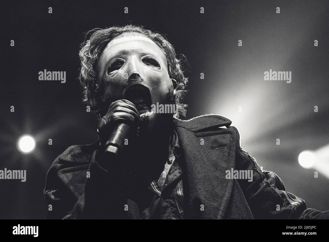 Slipknot frontman Corey Taylor performing live on stage in Oslo, Norway Stock Photo