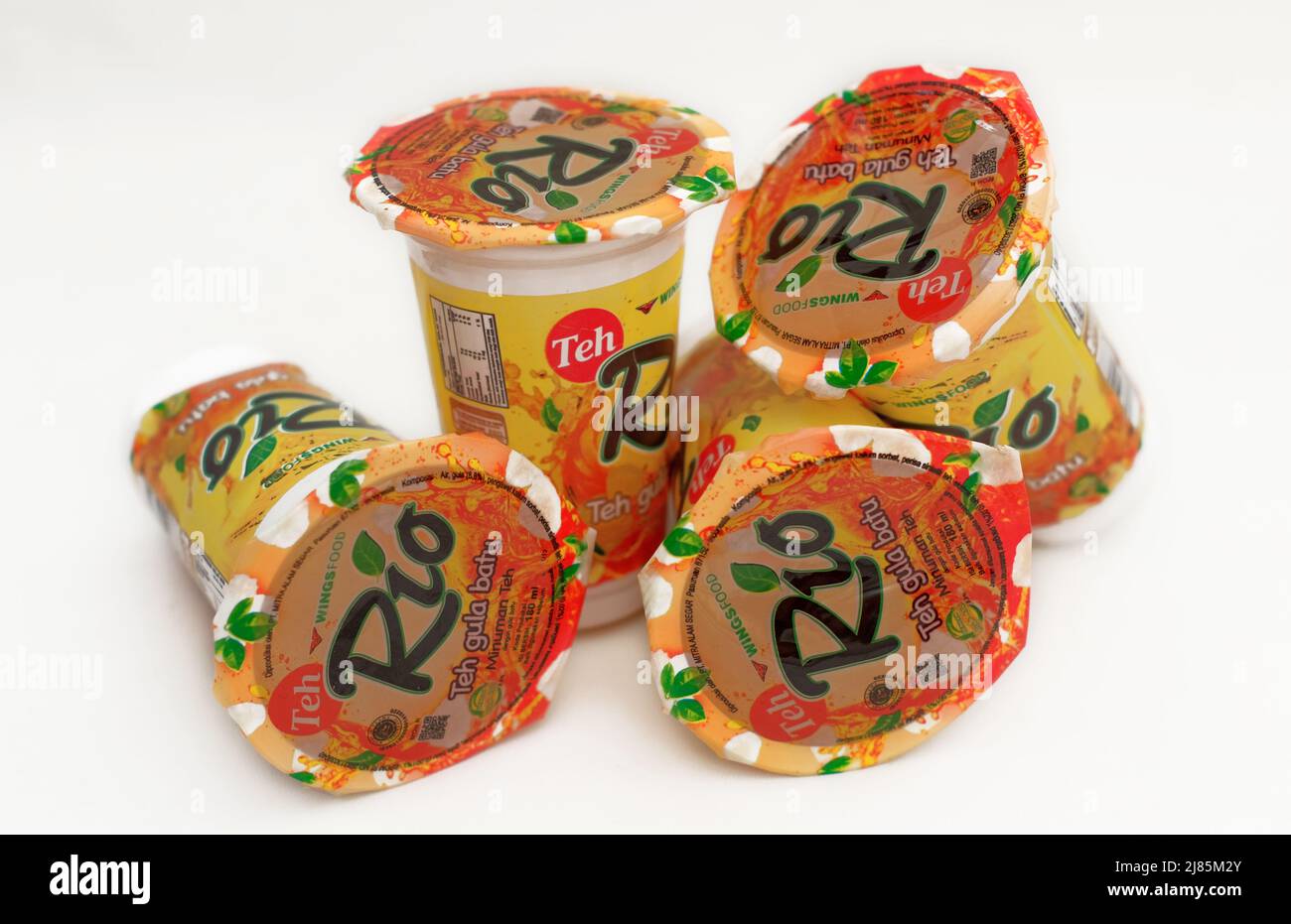 Kaliwungu, Indonesia 03 May 2022 Teh Rio Tea packaging in plastic