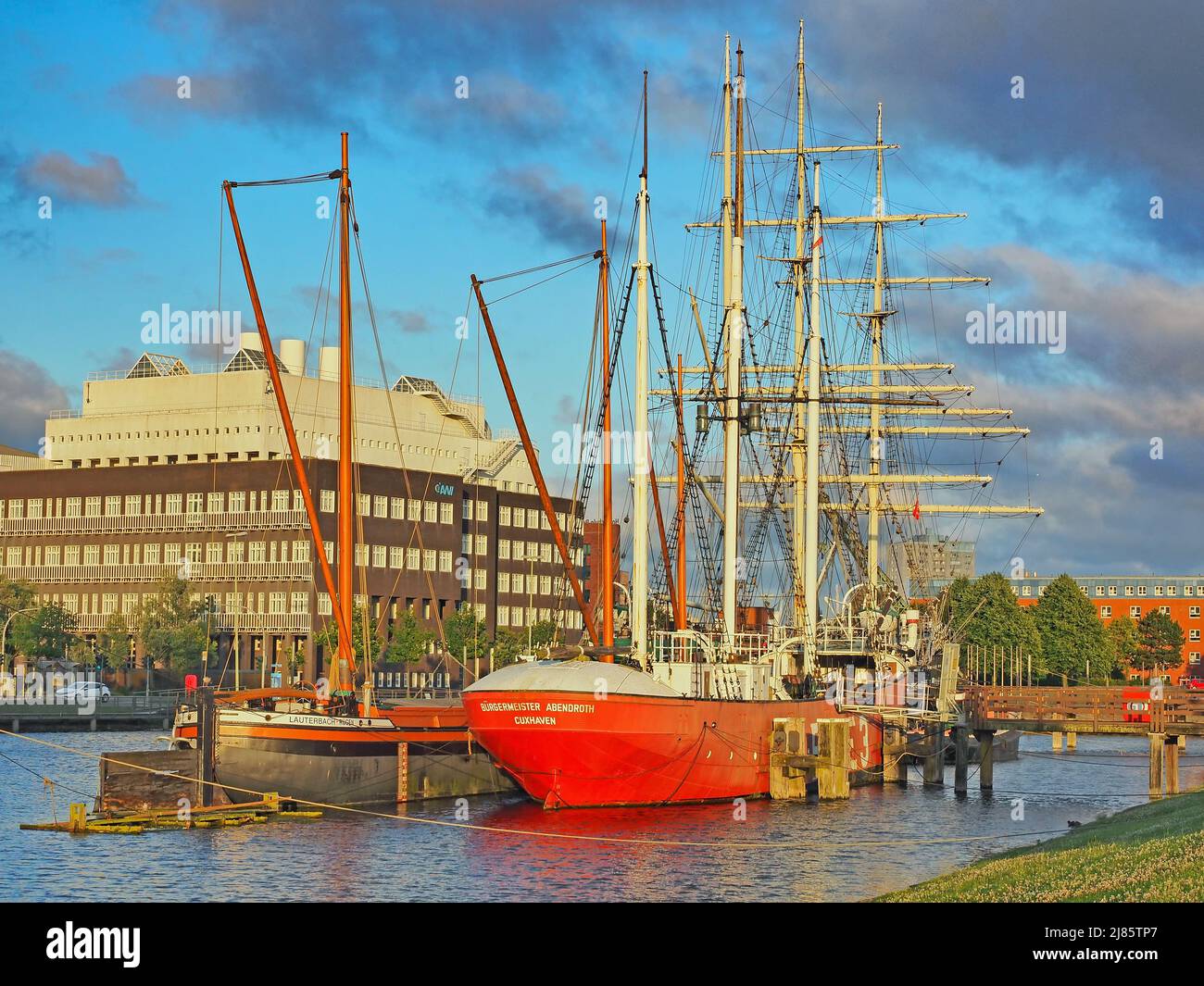 Bremerhaven, Bremen, Germany 16 July 2017 Lightship Elbe 3 in the