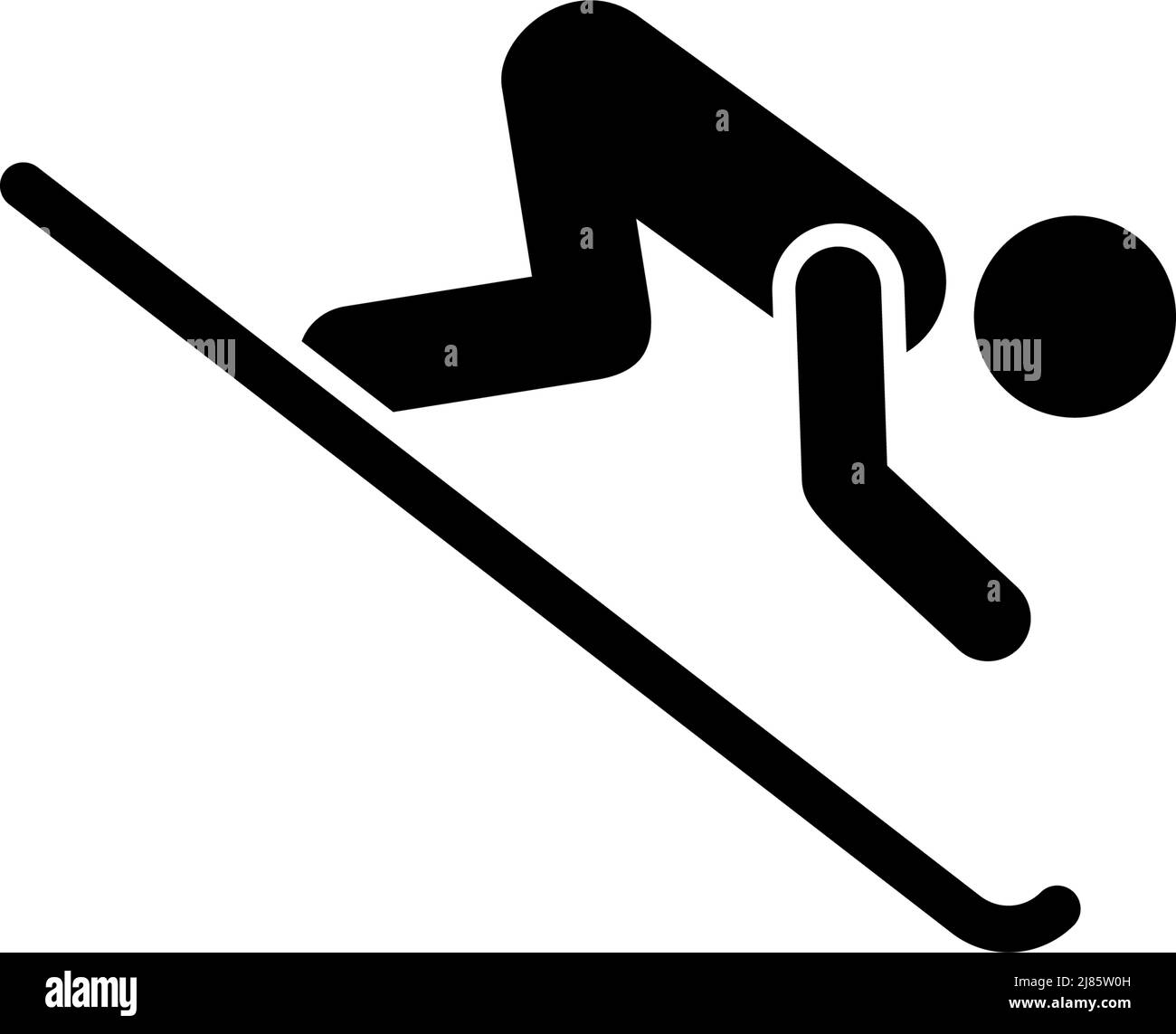 Rectangle button icon Skiing silhouette. Button banner Rectangle badge ...