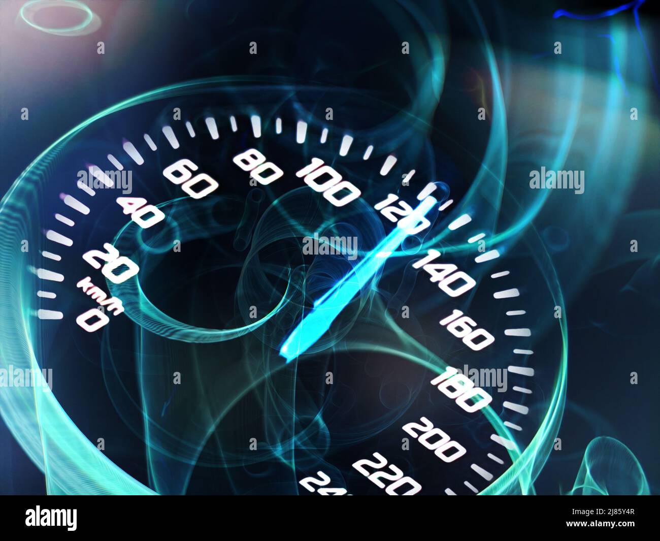Speed motion background with fast speedometer car. Racing velocity
