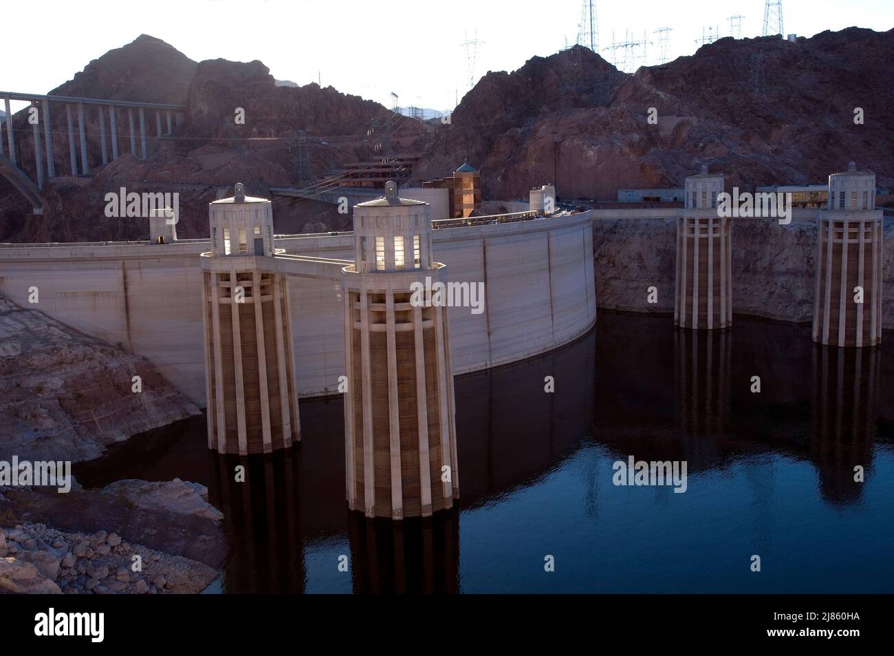 Hoover Dam on the Colorado River Arizona / Nevada USA Stock Photo Alamy