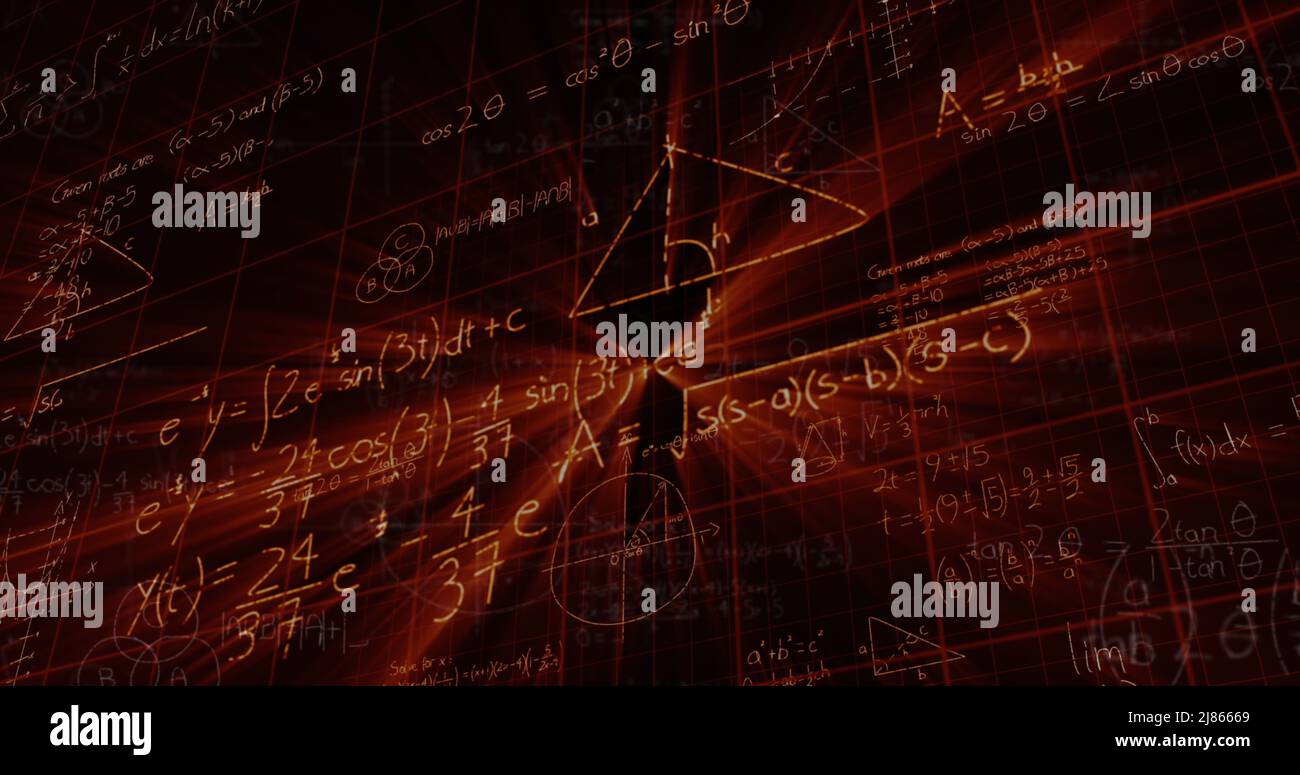 Mathematical formulas moving dark background 4k Stock Photo - Alamy