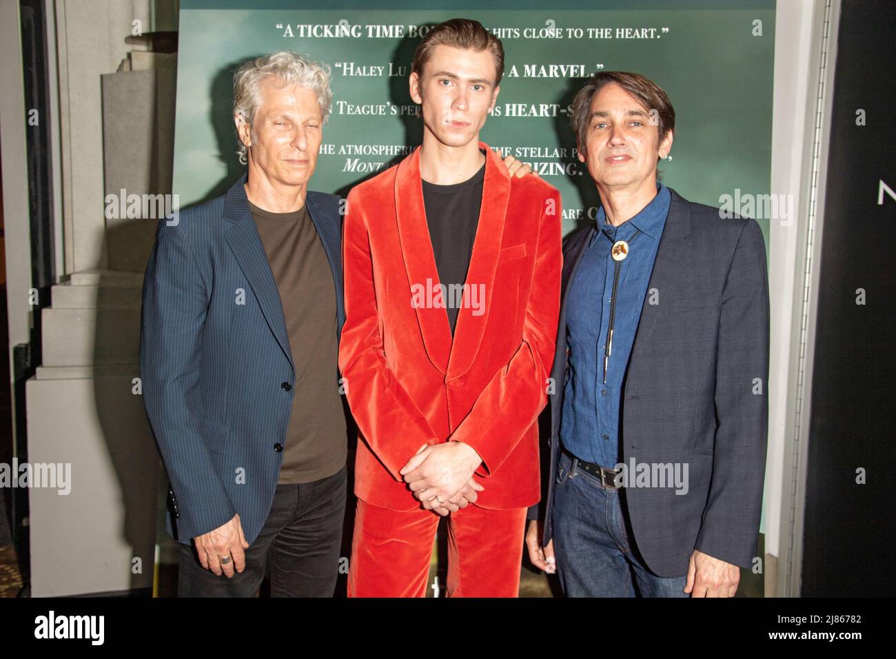 New York, United States. 12th May, 2022. David Siegel, Owen Teague and Scott McGehee attend the 'Montana Story' New York Premiere at AMC Lincoln Square 13 in New York City. (Photo by Ron Adar/SOPA Images/Sipa USA) Credit: Sipa USA/Alamy Live News Stock Photo