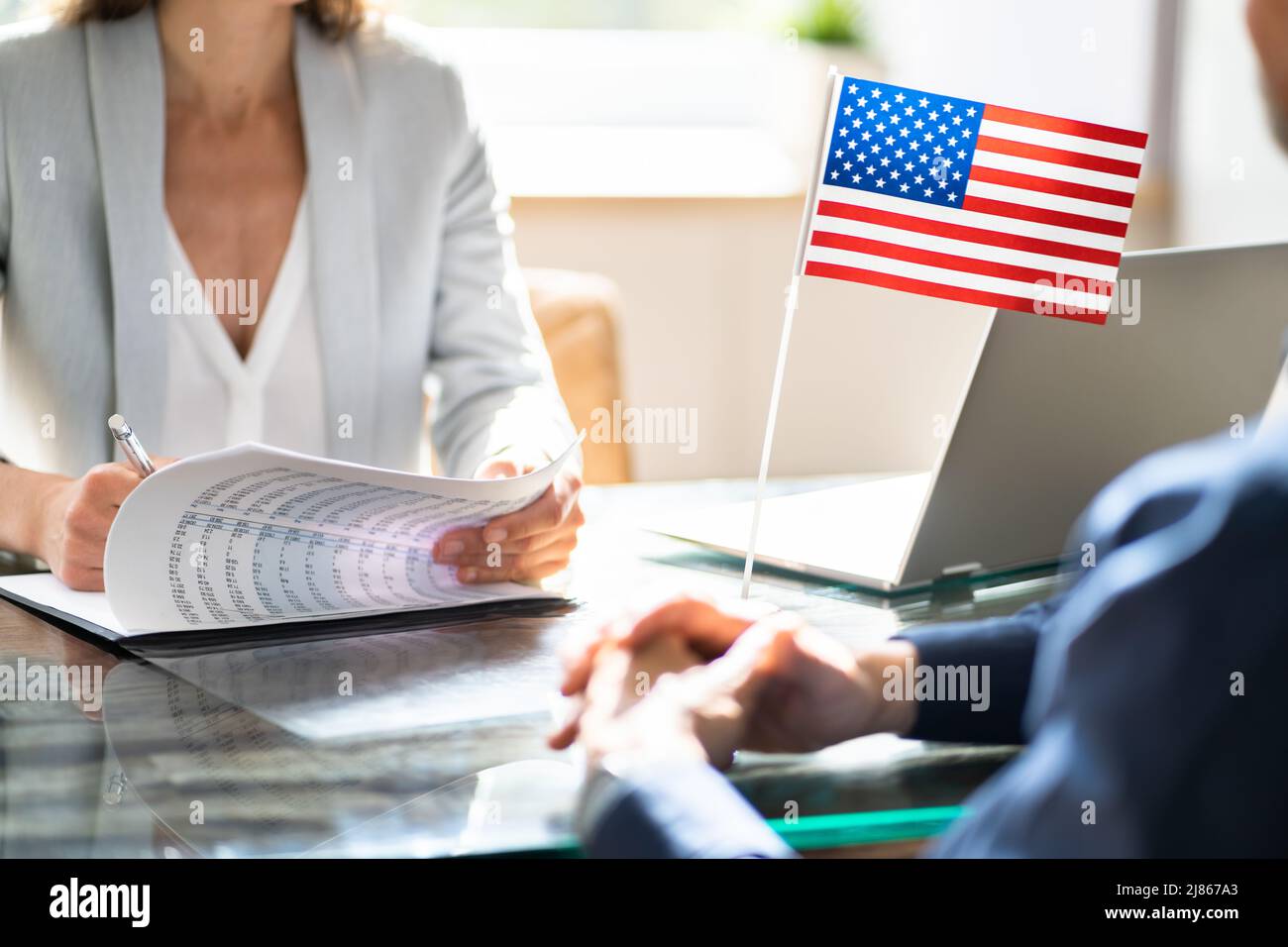 us-immigration-application-and-consular-visa-interview-stock-photo-alamy