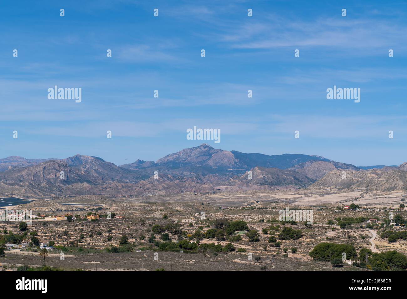 Countryside view from Busot Spain historic Spanish village tourist