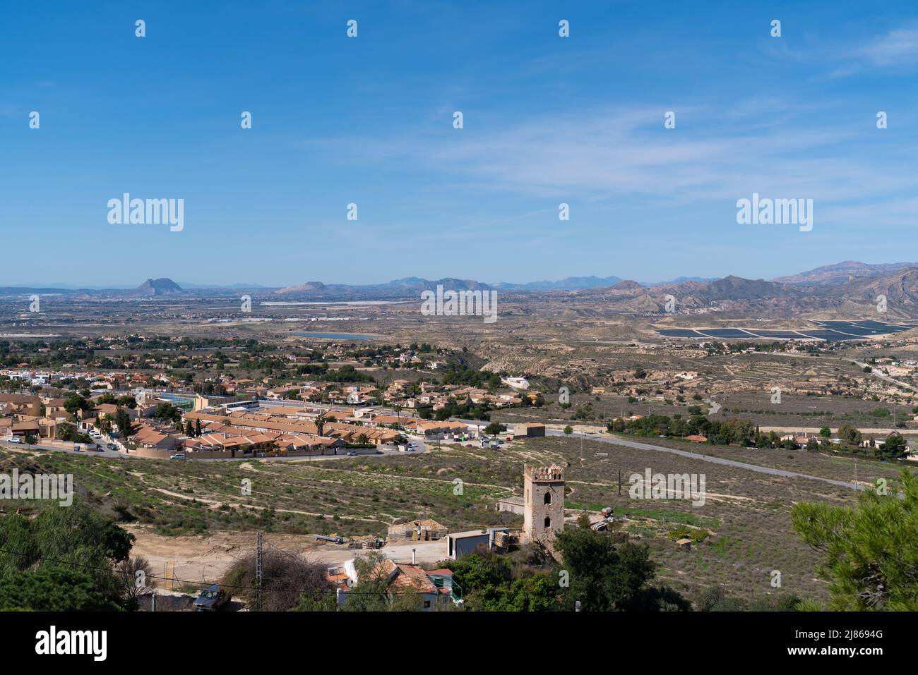 Countryside view from Busot Spain historic Spanish village tourist