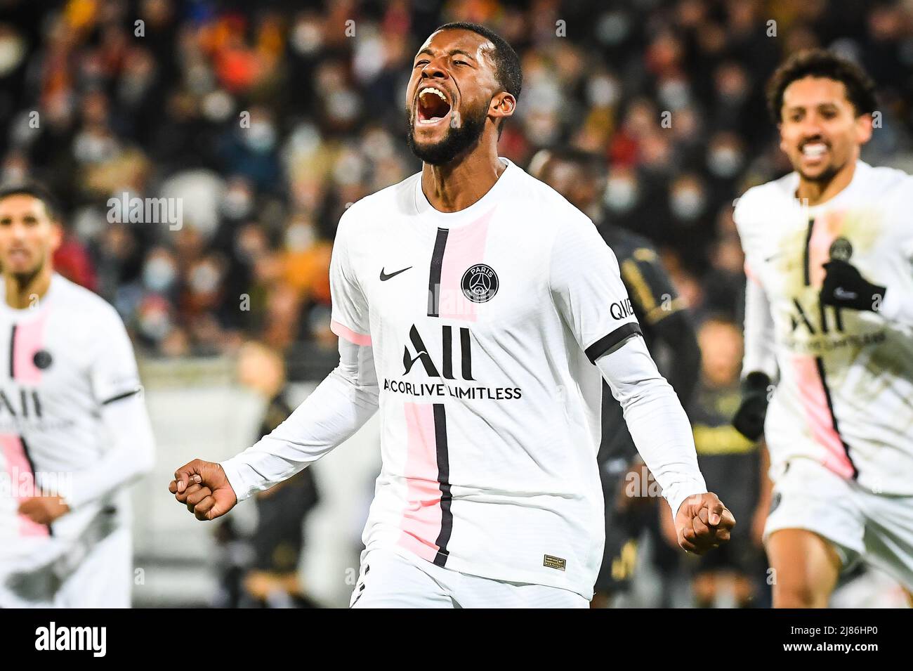 Georginio WIJNALDUM Of PSG Celebrates His Goal During The French ...