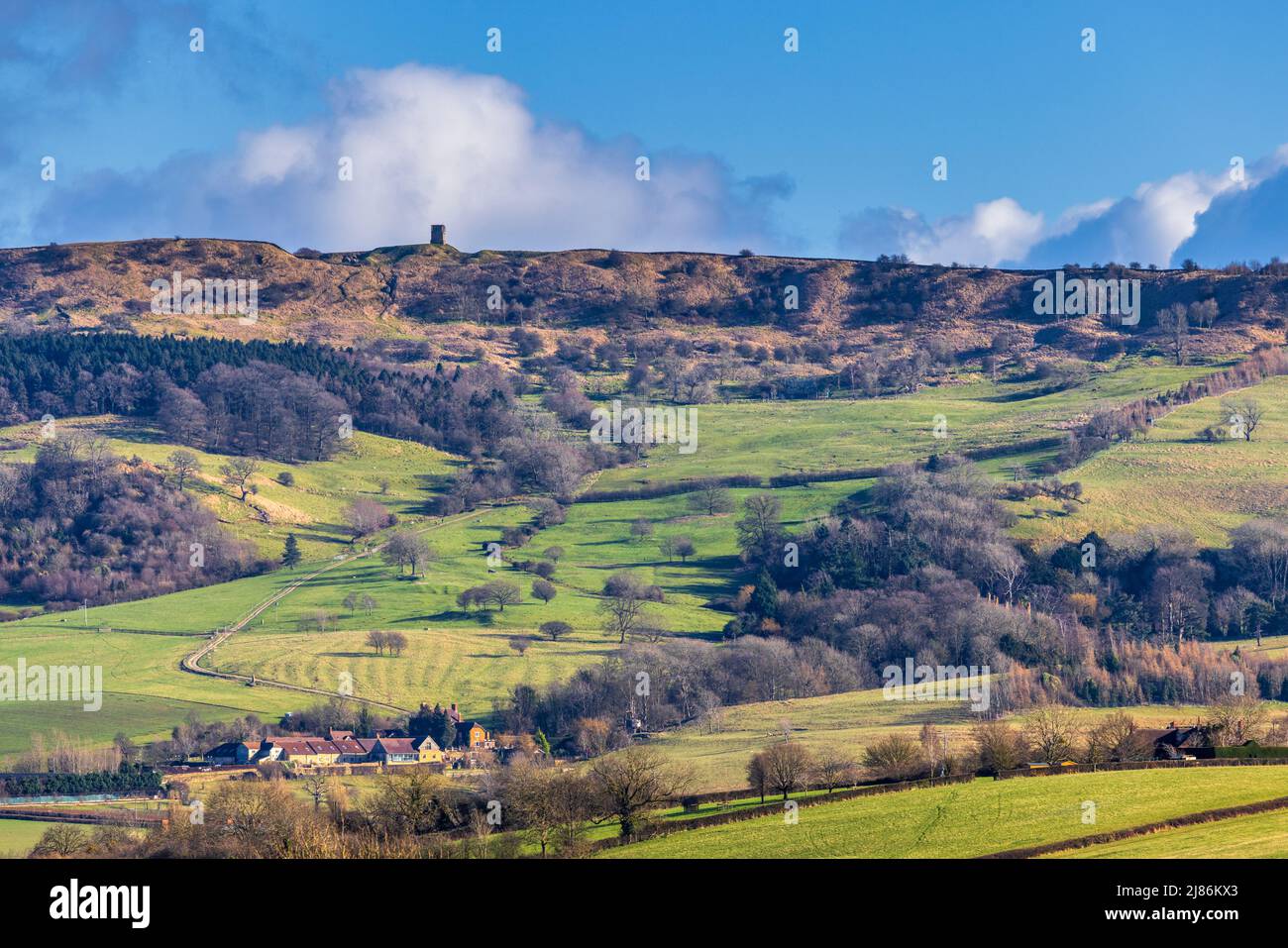 Parson’s Folly on Bredon Hill, Cotswolds, Worcestershire, England Stock