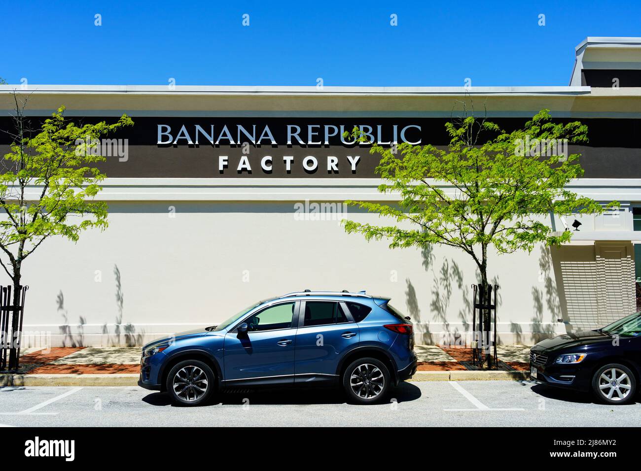 Exton, PA, USA May 10, 2022 Banana Republic is an upscale clothing