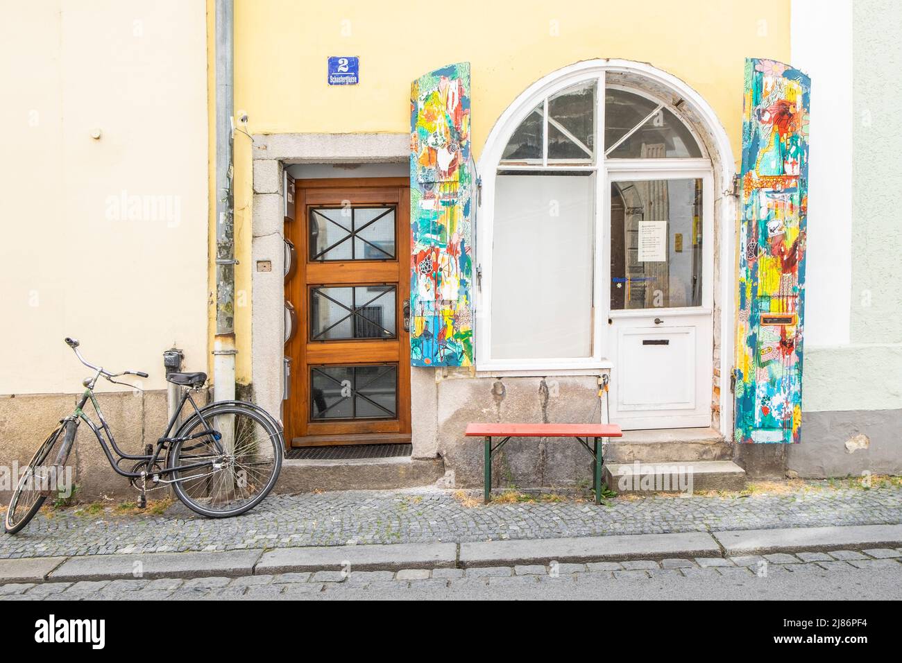 Passau, Bavaria, Germany, street art - Stock Image