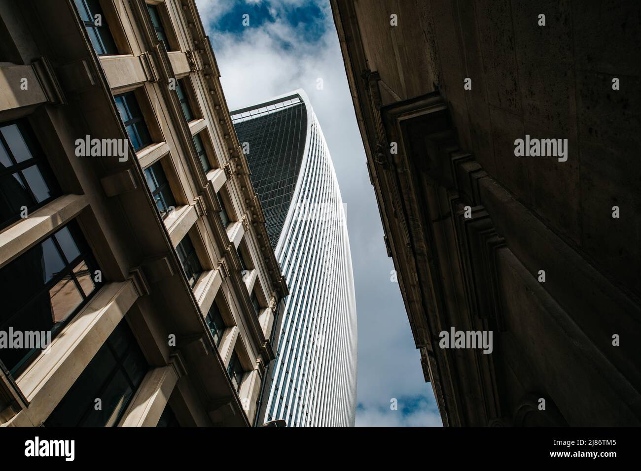Looking up at 20 Fenchurch Street, London Stock Photo