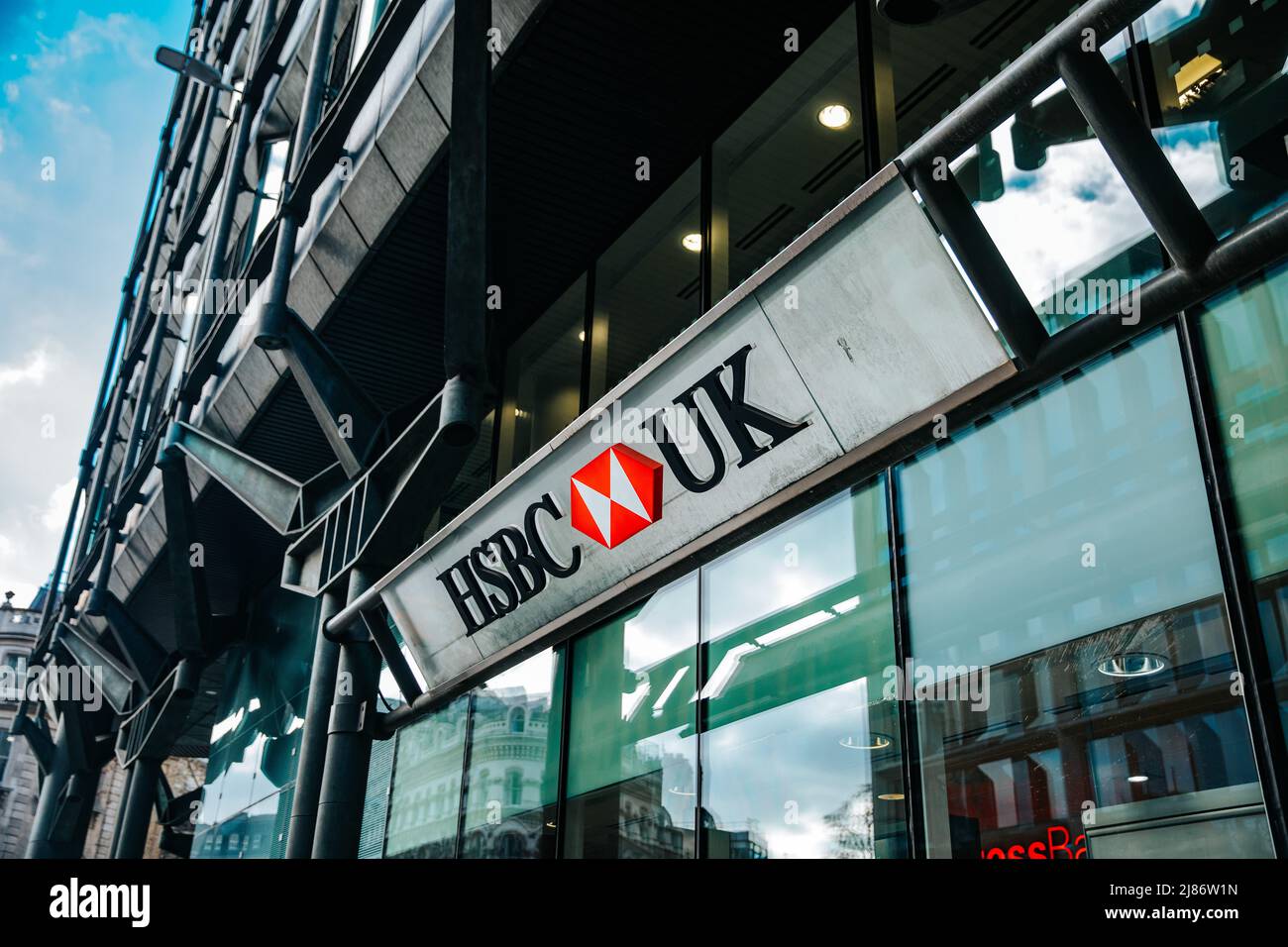 HSBC Branch, London Stock Photo