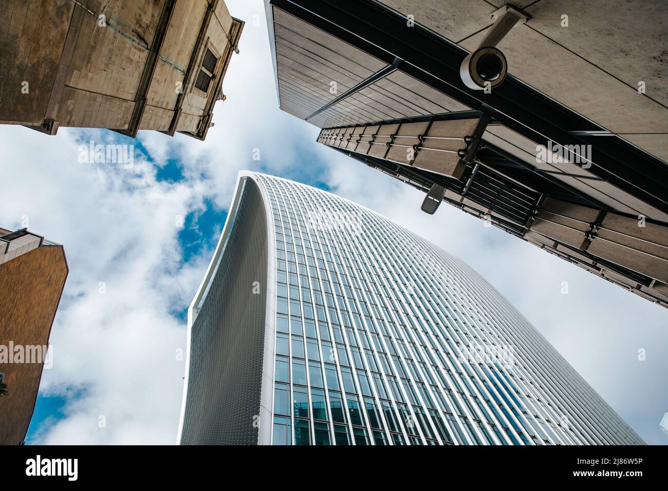 Looking up at Fenchurch Building, London Stock Photo