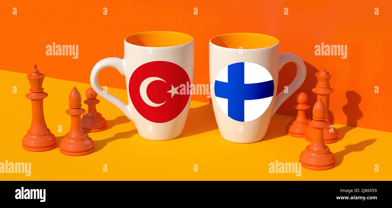 Turkey and finland Stock Photo