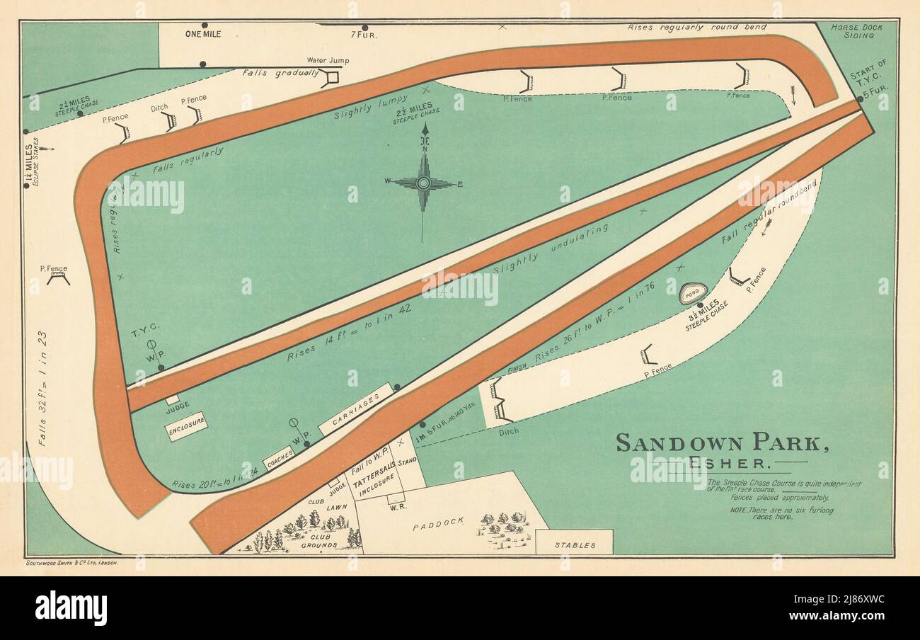 Sandown racecourse map hires stock photography and images Alamy