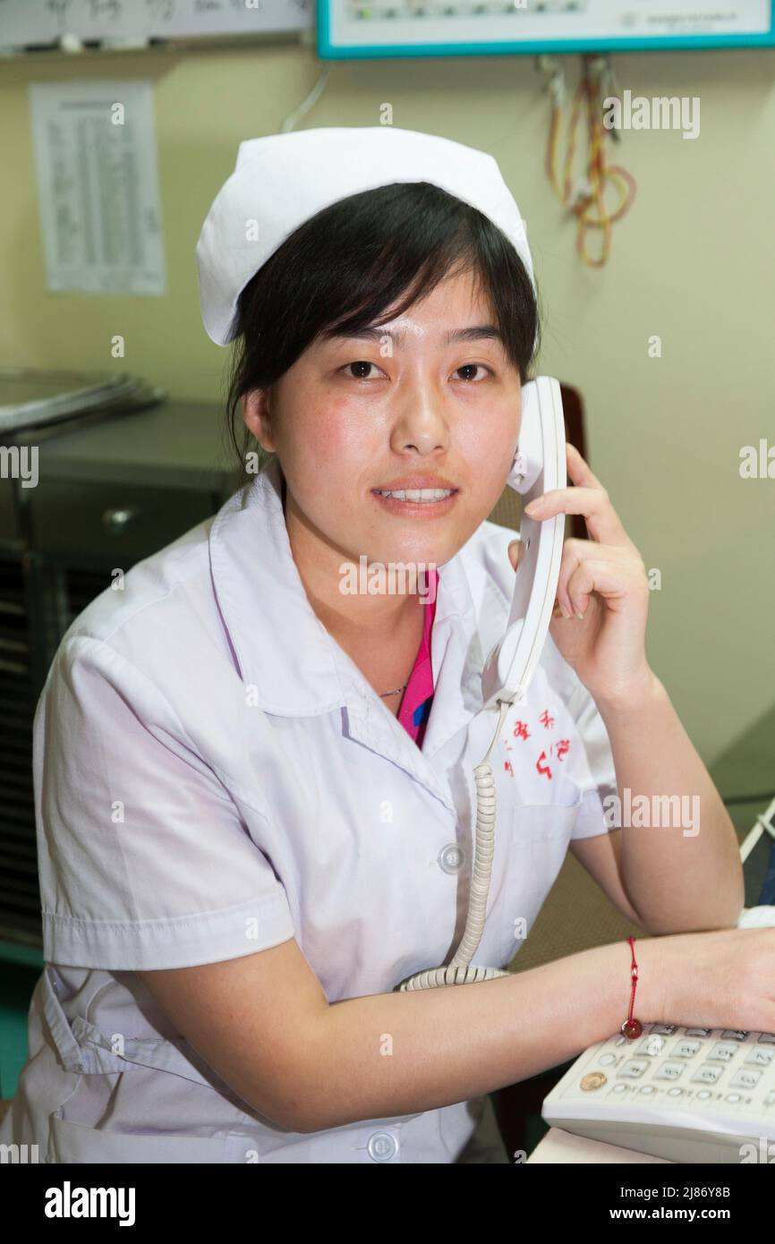 Nurse / nurses / female nursing medical staff, woman, in uniform on the