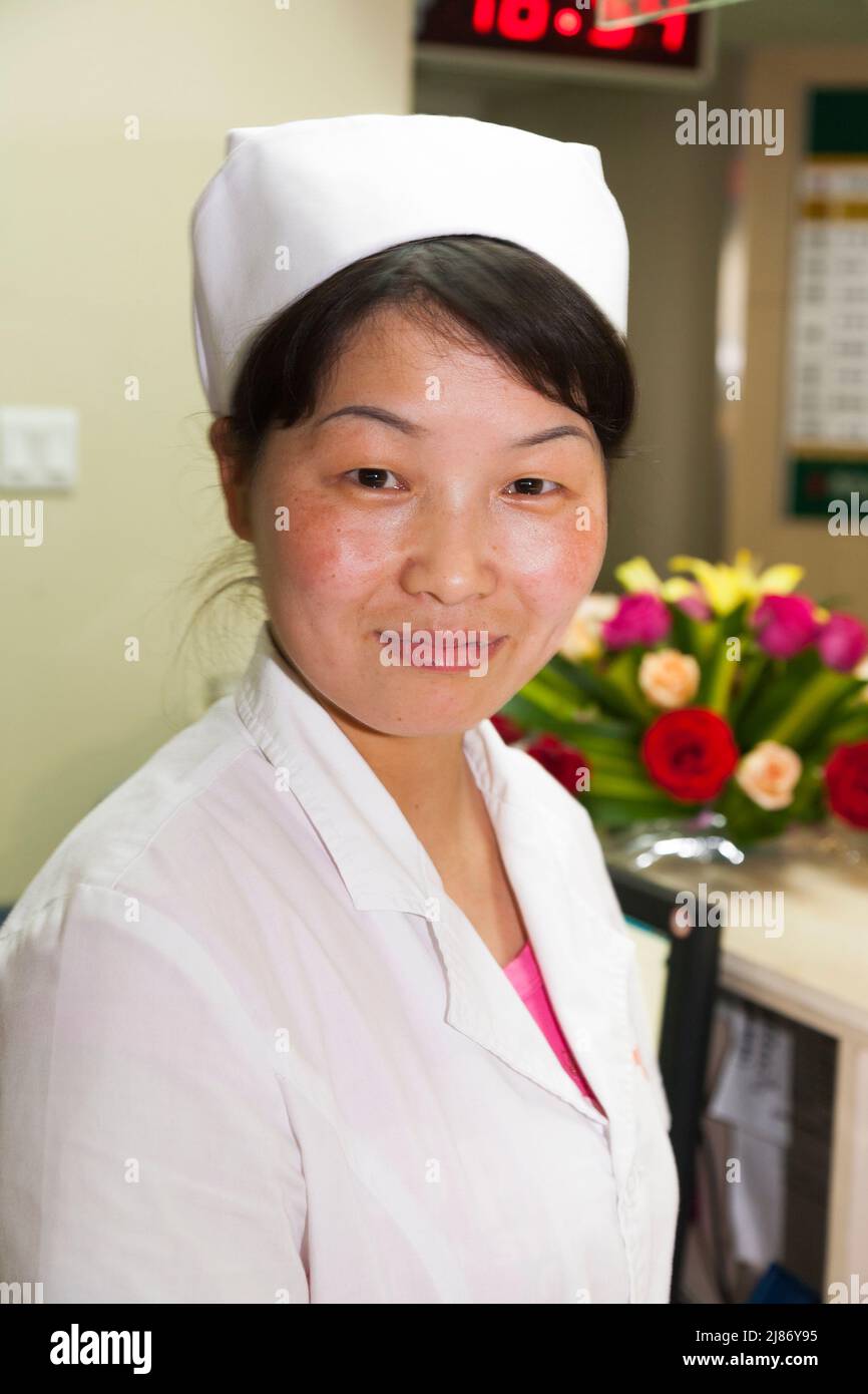 Nurse / nurses / female nursing medical staff, woman, in uniform on the