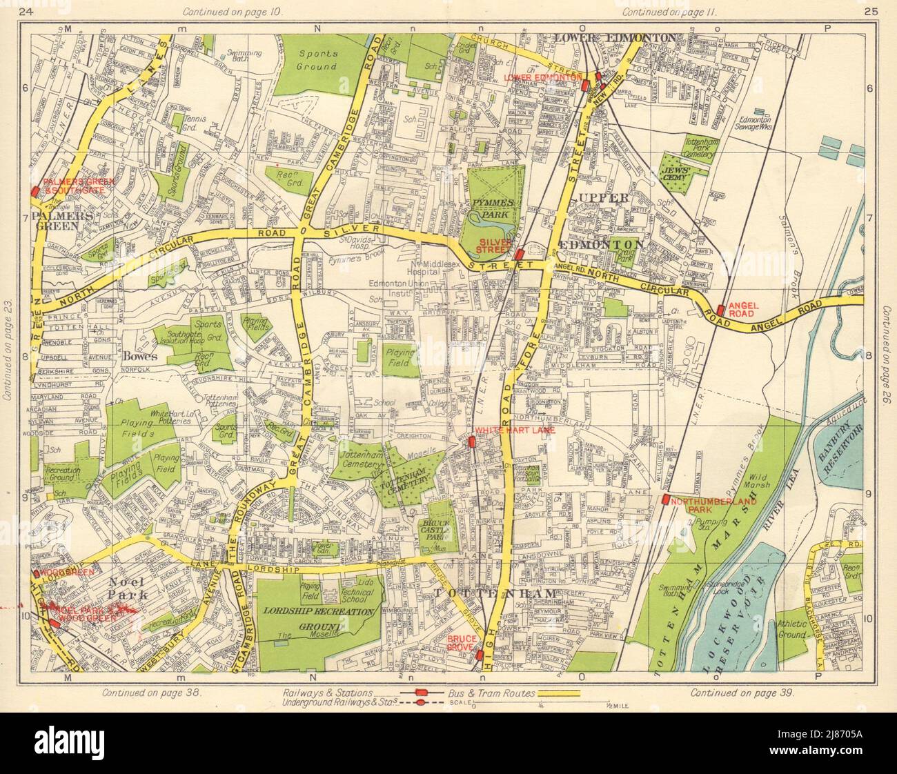 N LONDON. Noel Park Bowes Tottenham Edmonton Wood/Palmer
