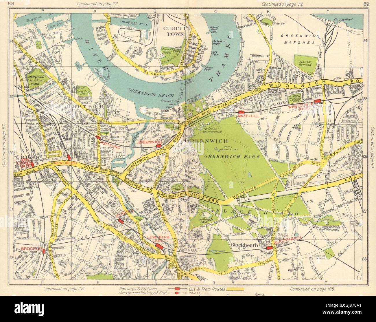 Blackheath london map hires stock photography and images Alamy