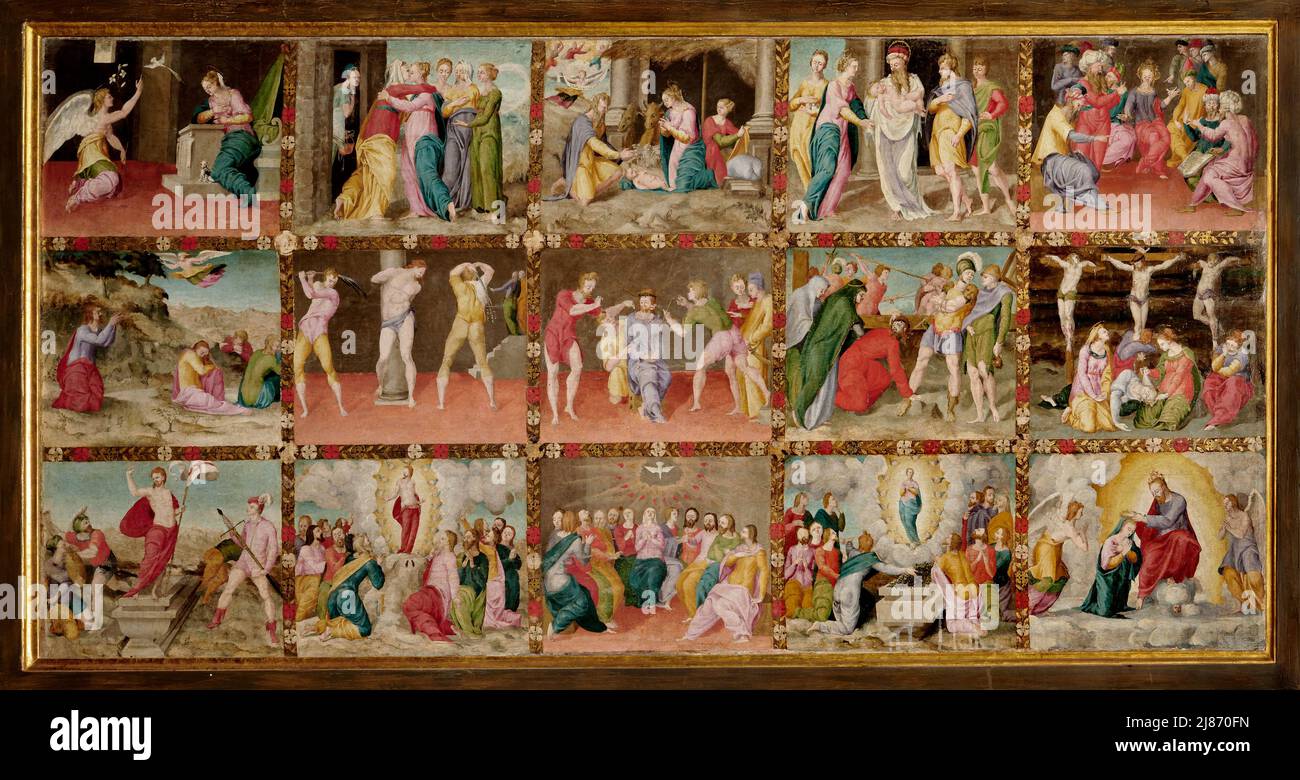 Quanti Sono I Misteri Del Rosario Misteri del Rosario - tempera e olio su tavola - Antonio Medici - metà