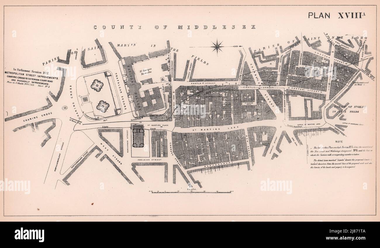 Map of charing cross road hires stock photography and images Alamy