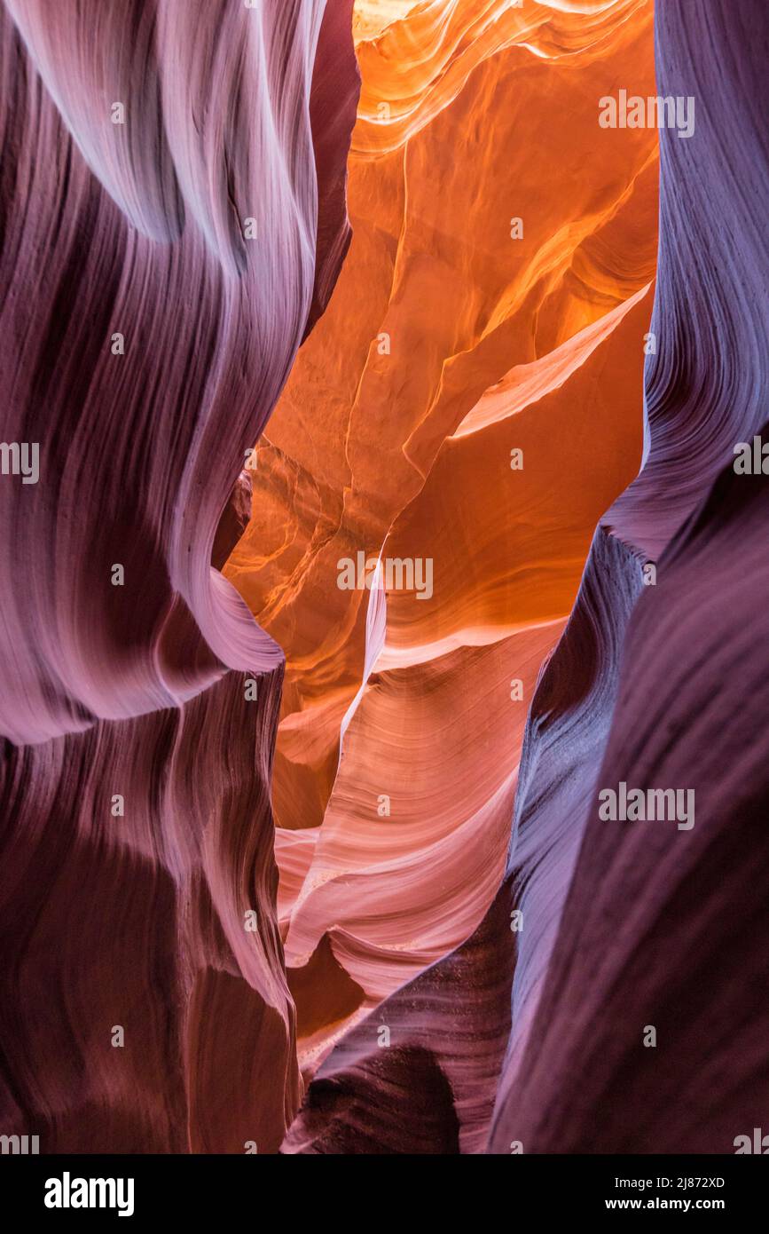 Pattern form and color at the bottom of antelope canyon Stock Photo - Alamy