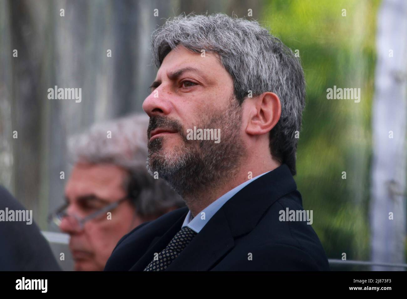 Sorrento, Italy. 13 May, 2022. Roberto Fico the president of the Italian chamber of deputies at the 1st edition of ”Verso Sud” organized by the European House - Ambrosetti in Sorrento, Naples Italy on 13 May 2022. Credit:Franco Romano/Alamy Live News Stock Photo