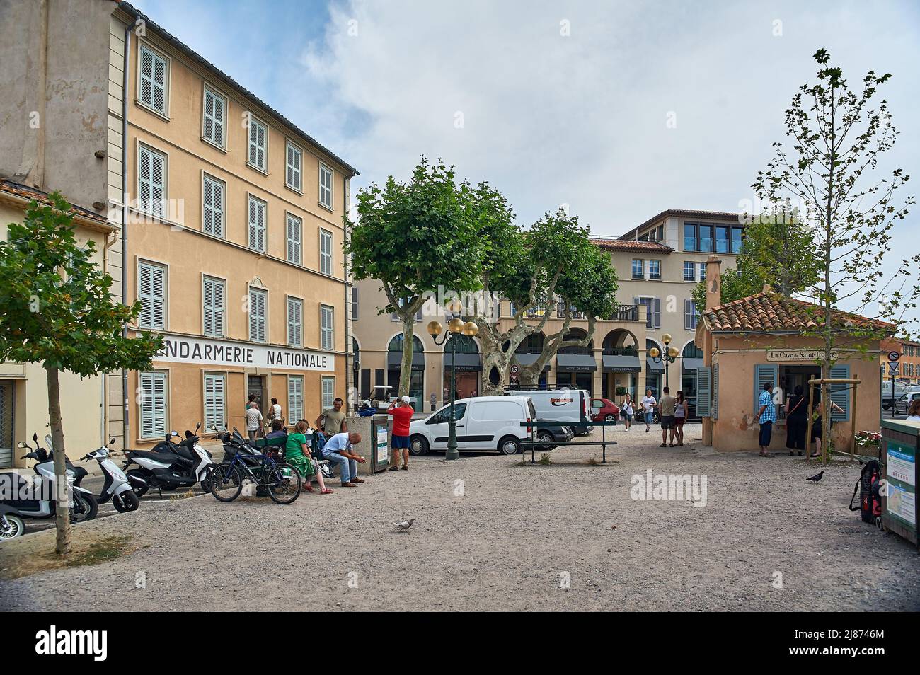 gendarmerie nationale - gendarme of saint tropez, police station from movie Stock Photo