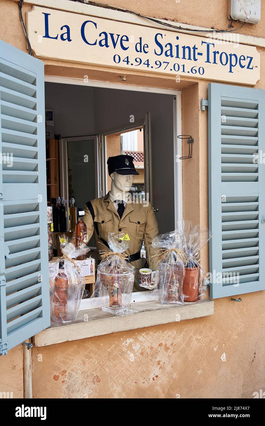 gendarmerie nationale - gendarme of saint tropez, police station from movie Stock Photo