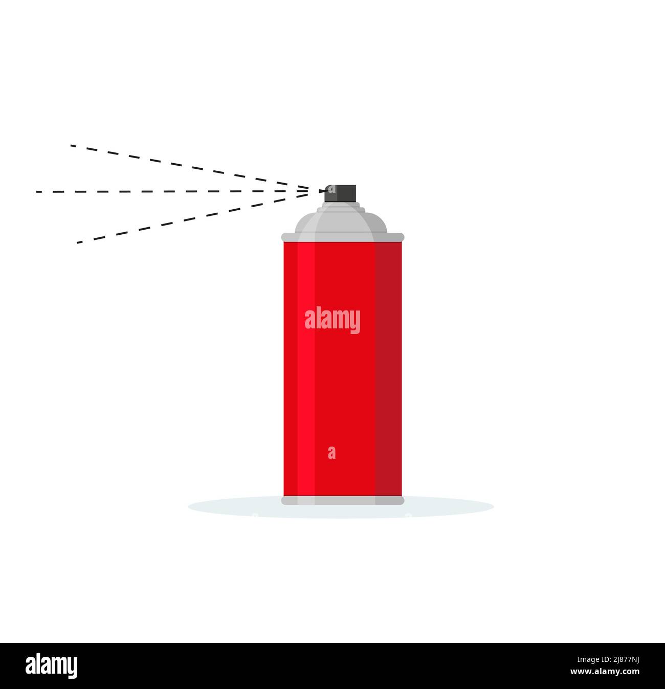 spray can isolated on white background. Vector illustration in a flat ...