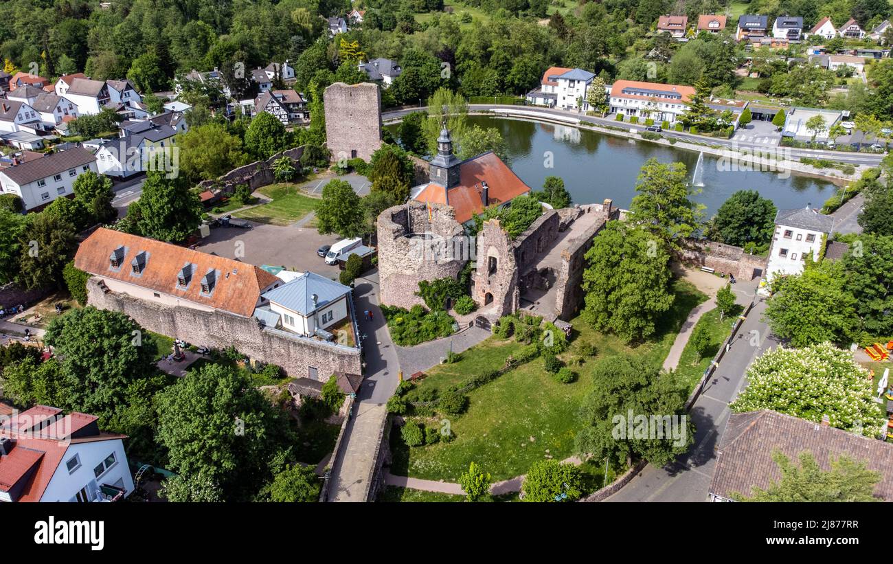 Burg Hayn, Castle, Dreieich, Germany Stock Photo