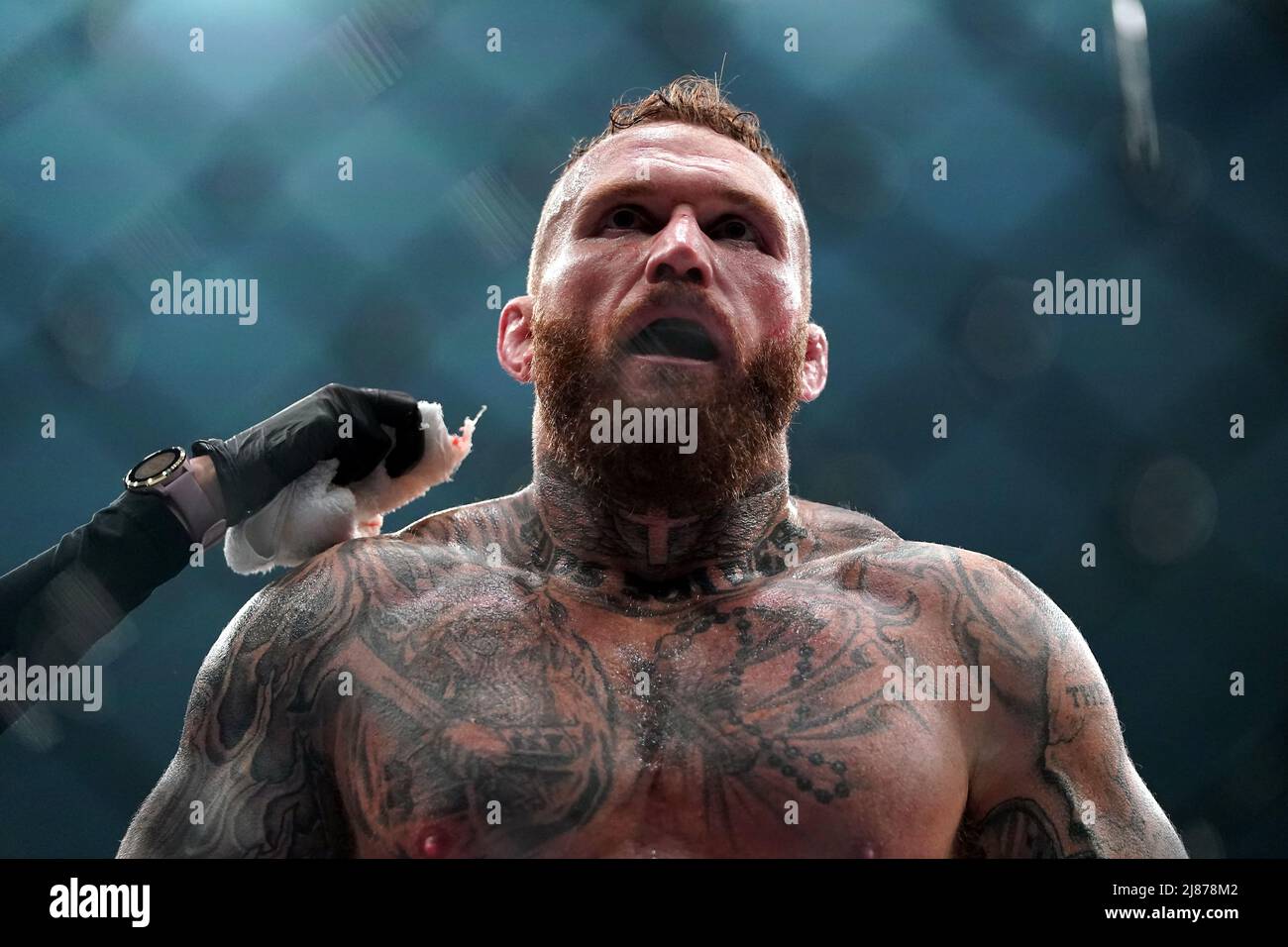 Lee Chadwick during the Light Heavyweight fight against Maciej Rozanski