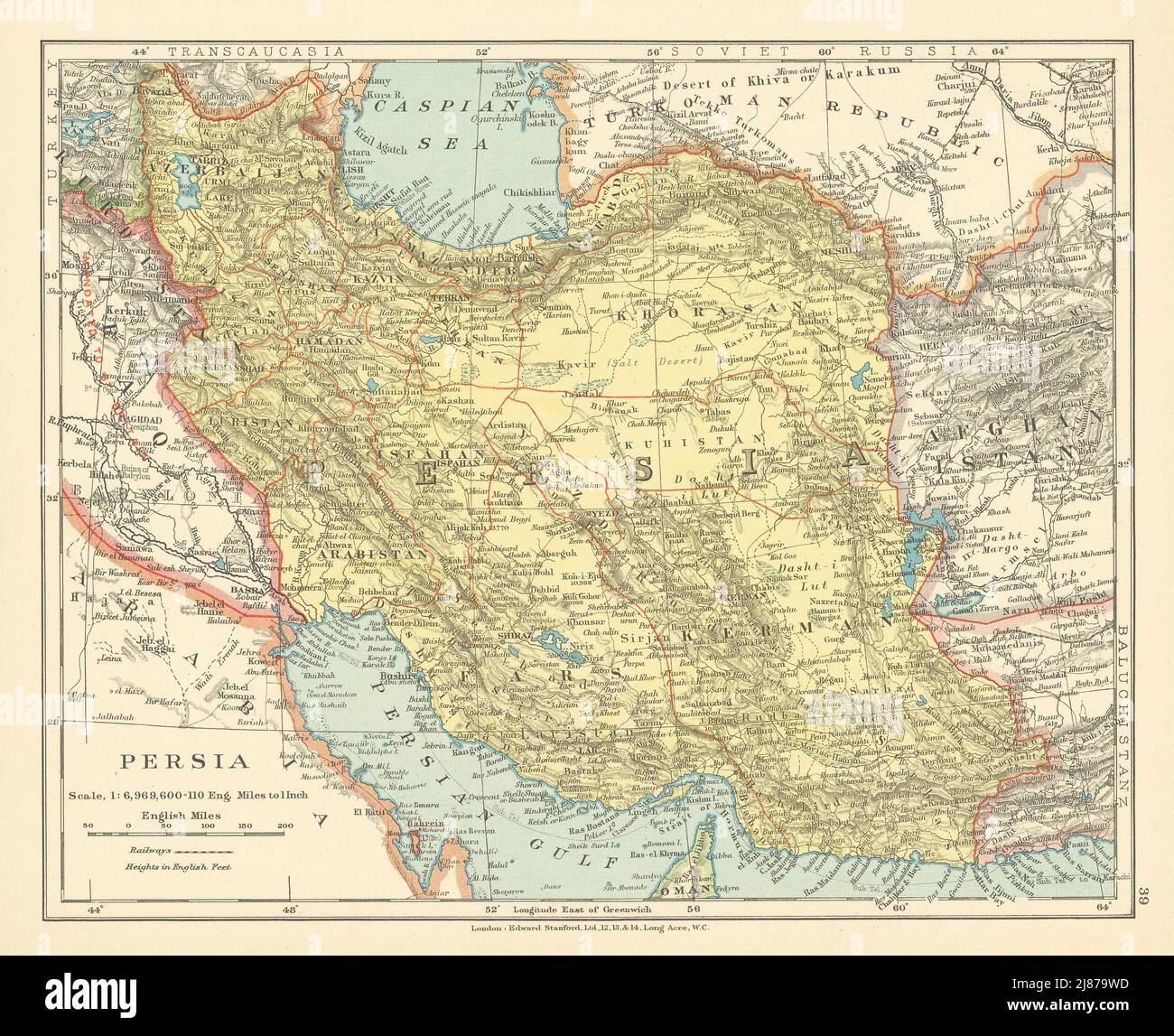 Persia Iran. Kuwait Bahrain Persian Gulf Iraq British Mandate STANFORD