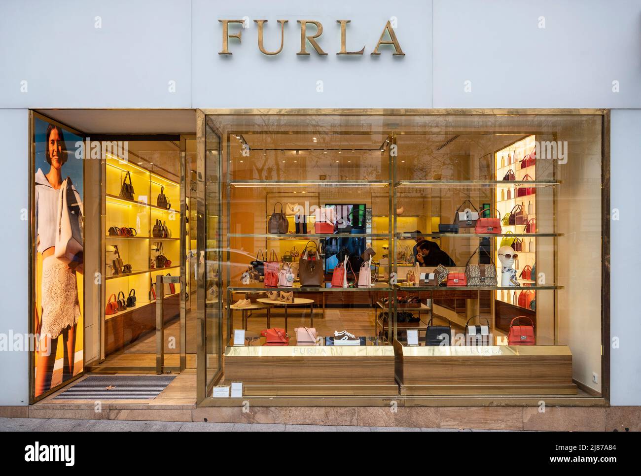 Madrid, Spain. 19th Feb, 2022. Italian clothing luxury brand Furla store in  Spain. (Credit Image: © Xavi Lopez/SOPA Images via ZUMA Press Wire Stock  Photo - Alamy