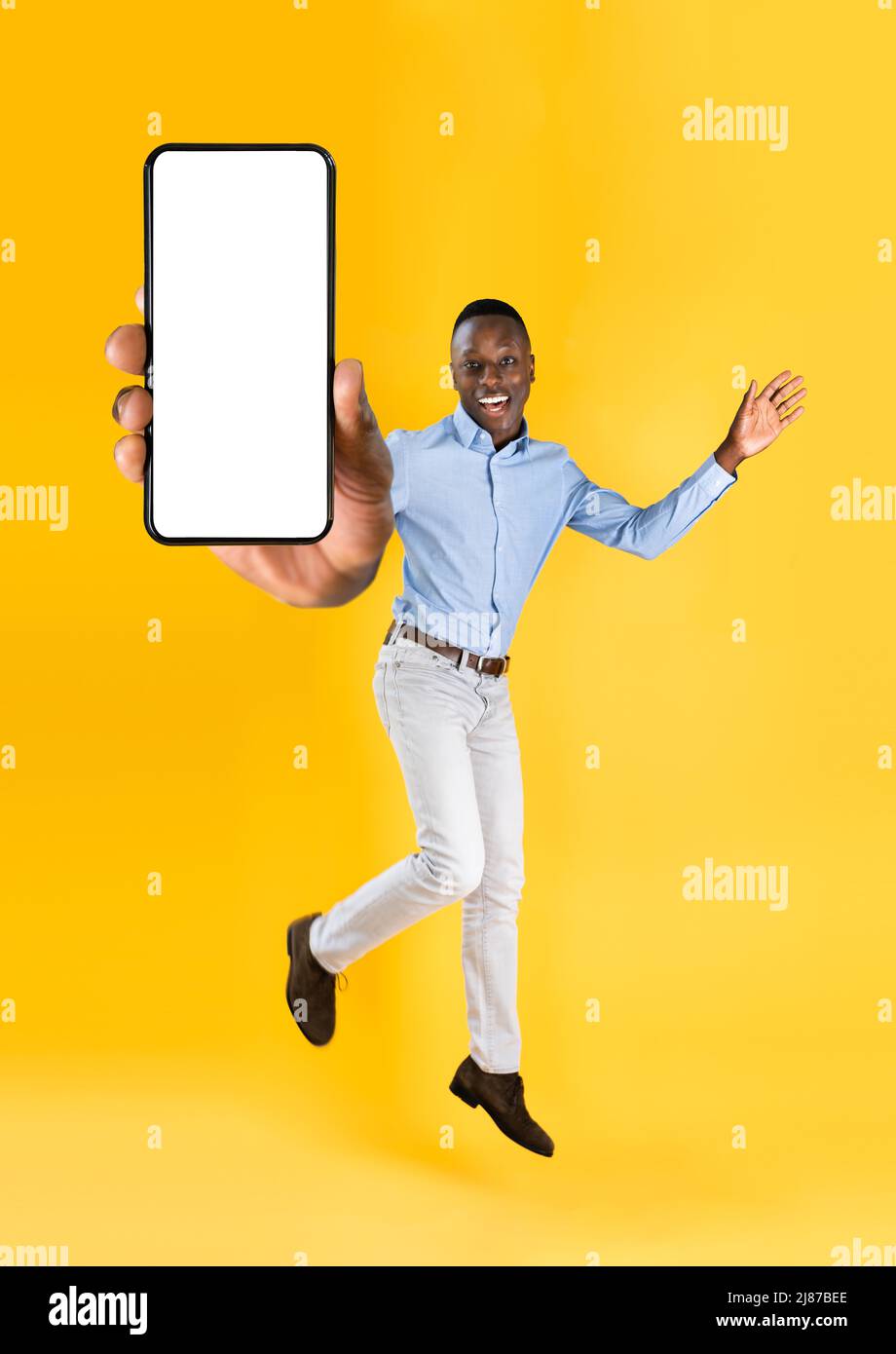 Showing Phone Application Mockup. Mobile Technology Digital App Stock Photo