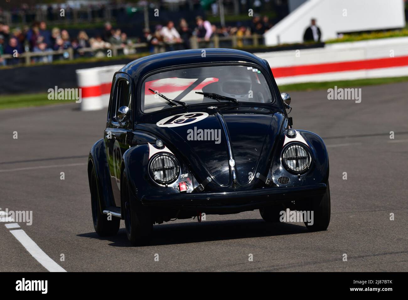Drew Pritchard, Volkswagen Beetle, Sopwith Cup, This was a twenty minute race for vehicles of a type that competed up to 1956, it featured a considera Stock Photo