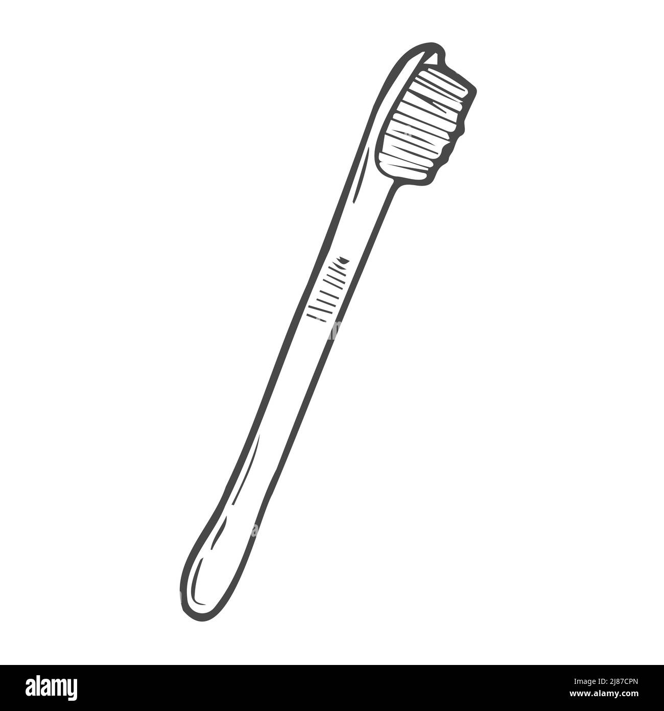 Doodle toothbrush with toothpaste. Vector Stock Vector Image & Art Alamy